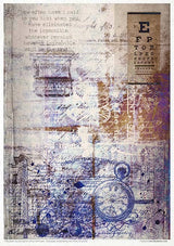 Rice paper set - A4 - Old Diary - 10 - ITD Collection - Tidformera