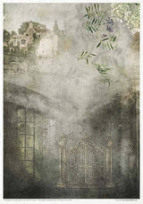 Rice paper set - A4 - Old Diary - 8 - ITD Collection - Tidformera