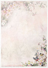 Rice paper set - A4 - Rosy Summertime - 5 - ITD Collection - Tidformera