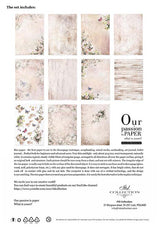 Rice paper set - A4 - Rosy Summertime - 14 - ITD Collection - Tidformera