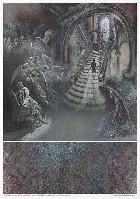 Rice paper set - A4 - Secrets - Gothic Stories - 10 - ITD Collection - Tidformera