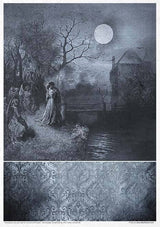 Rice paper set - A4 - Secrets - Gothic Stories - 6 - ITD Collection - Tidformera
