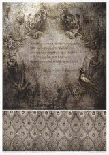 Rice paper set - A4 - Secrets - Gothic Stories - 3 - ITD Collection - Tidformera