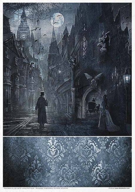 Rice paper set - A4 - Secrets - Gothic Stories - 7 - ITD Collection - Tidformera