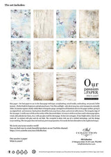 Rice paper set - A4 - Summertime in blue - 14 - ITD Collection - Tidformera
