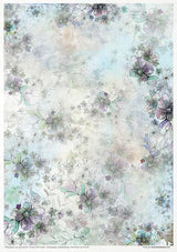 Rice paper set - A4 - Summertime in blue - 4 - ITD Collection - Tidformera