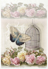 Rice paper set - A4 - Vintage Style - 2 - ITD Collection - Tidformera