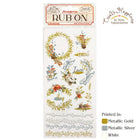 Rub - on - Create Happiness - Christmas garlands - 1 - Stamperia - Tidformera