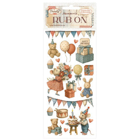 Rub - on - Family - Party - 1 - Stamperia - Tidformera
