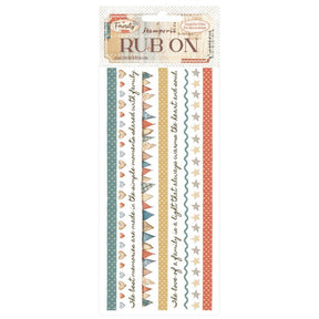 Rub - on - Family - Stripes - 1 - Stamperia - Tidformera