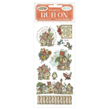 Rub - on - Furry Friends - Houses - 1 - Stamperia - Tidformera