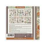 Rub - On Kit 15,5 x 15,5 cm - Gardens of Time - 8 - Stamperia - Tidformera