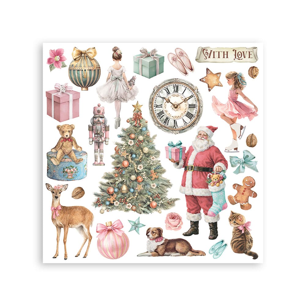 Rub-On Kit 15,5 x 15,5 cm - Winter Magic - 7 - Stamperia - Tidformera