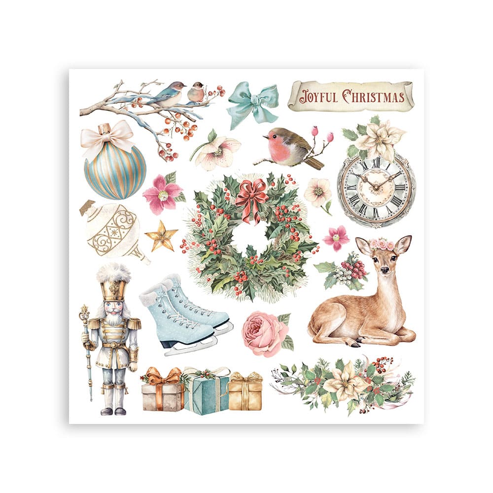 Rub-On Kit 15,5 x 15,5 cm - Winter Magic - 5 - Stamperia - Tidformera