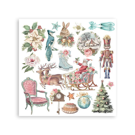 Rub-On Kit 15,5 x 15,5 cm - Winter Magic - 4 - Stamperia - Tidformera