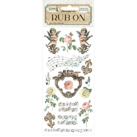 Rub - on - Music - Angels - 1 - Stamperia - Tidformera