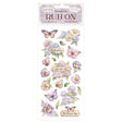Rub - on - Quiet Days - Hydrangea and Butterfly - 1 - Stamperia - Tidformera