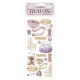 Rub - on - Quiet Days - Sewing - 1 - Stamperia - Tidformera