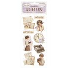 Rub - on - Quiet Days - Vintage Treasures - 1 - Stamperia - Tidformera