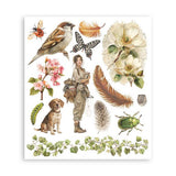 Rub - On Selection 20,5 x 23 cm - All Around - 2 - Stamperia - Tidformera