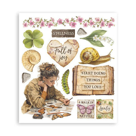 Rub - On Selection 20,5 x 23 cm - All Around - 7 - Stamperia - Tidformera