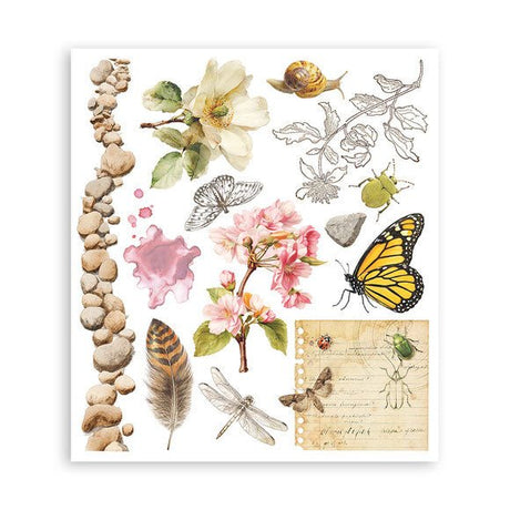 Rub - On Selection 20,5 x 23 cm - All Around - 6 - Stamperia - Tidformera