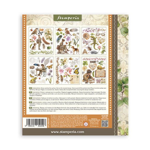 Rub - On Selection 20,5 x 23 cm - All Around - 8 - Stamperia - Tidformera