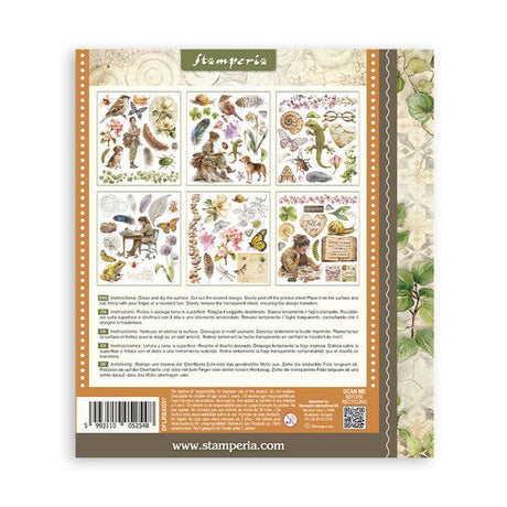 Rub - On Selection 20,5 x 23 cm - All Around - 8 - Stamperia - Tidformera