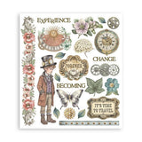 Rub - On Selection 20,5 x 23 cm - Gardens of Time - 5 - Stamperia - Tidformera