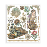 Rub - On Selection 20,5 x 23 cm - Gardens of Time - 7 - Stamperia - Tidformera