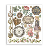 Rub - On Selection 20,5 x 23 cm - Gardens of Time - 6 - Stamperia - Tidformera