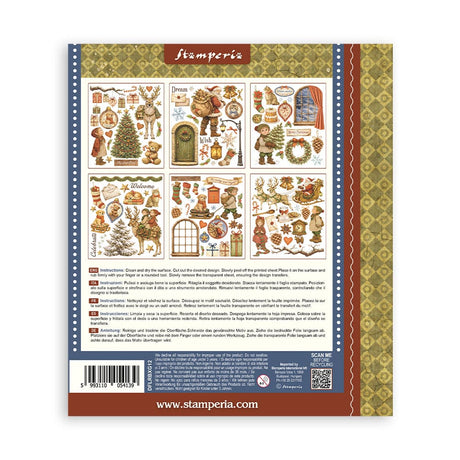 Rub-On Selection 20,5 x 23 cm - Silent Night - 8 - Stamperia - Tidformera