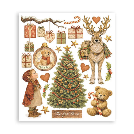 Rub-On Selection 20,5 x 23 cm - Silent Night - 7 - Stamperia - Tidformera