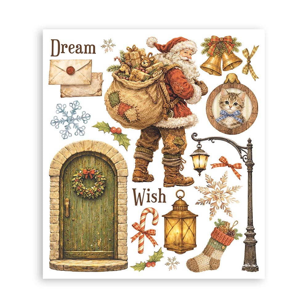 Rub-On Selection 20,5 x 23 cm - Silent Night - 2 - Stamperia - Tidformera