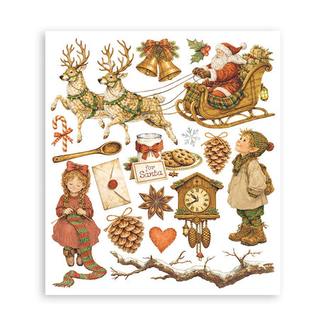 Rub-On Selection 20,5 x 23 cm - Silent Night - 6 - Stamperia - Tidformera