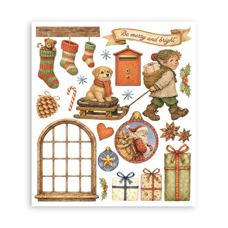Rub-On Selection 20,5 x 23 cm - Silent Night - 5 - Stamperia - Tidformera