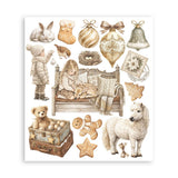 Rub-On Selection 20,5 x 23 cm - White Christmas - 3 - Stamperia - Tidformera