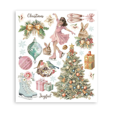 Rub-On Selection 20,5 x 23 cm - Winter Magic - 6 - Stamperia - Tidformera