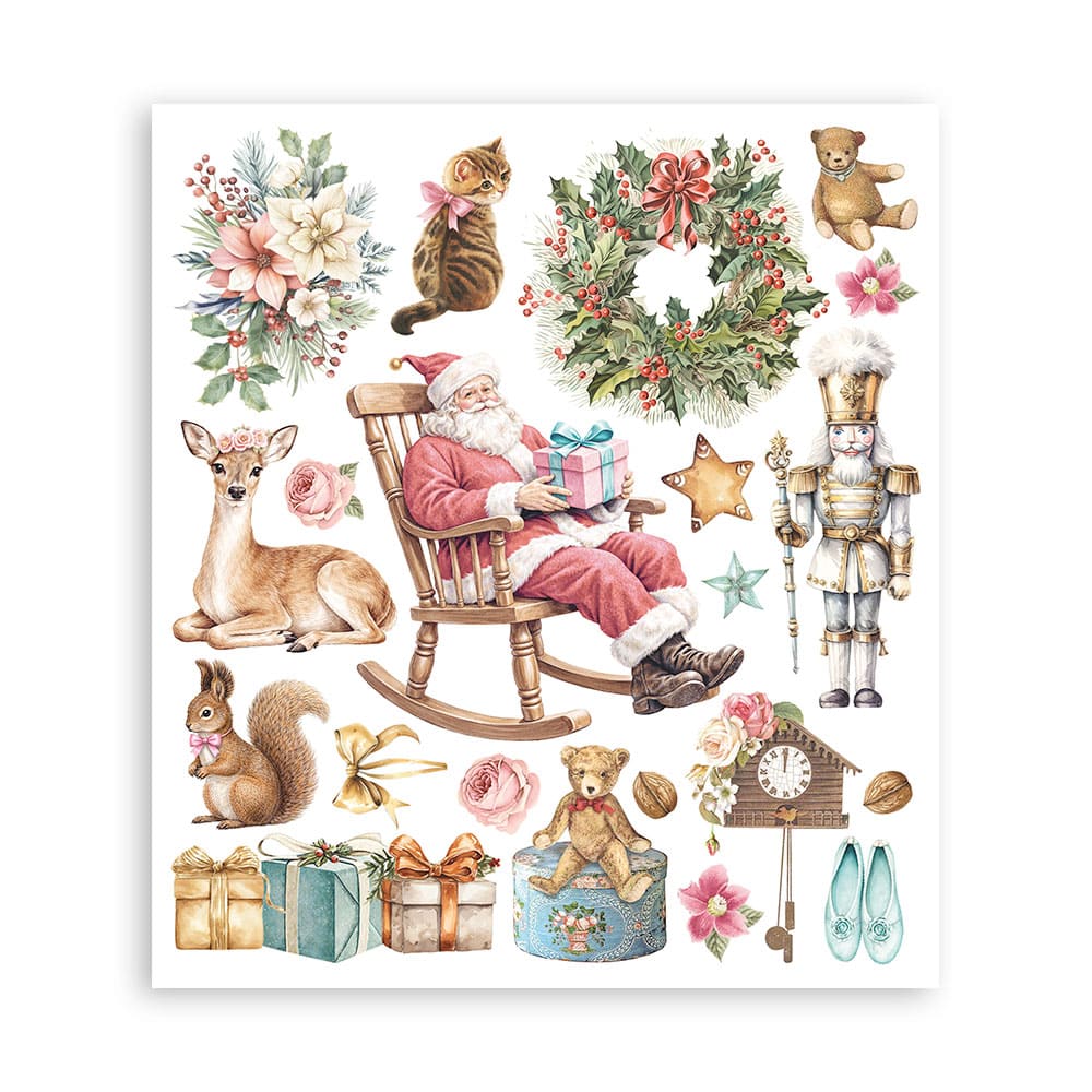 Rub-On Selection 20,5 x 23 cm - Winter Magic - 3 - Stamperia - Tidformera
