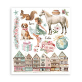 Rub-On Selection 20,5 x 23 cm - Winter Magic - 7 - Stamperia - Tidformera