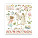 Rub - On Selection 20,5 x 23 cm - Wonderland - 6 - Stamperia - Tidformera