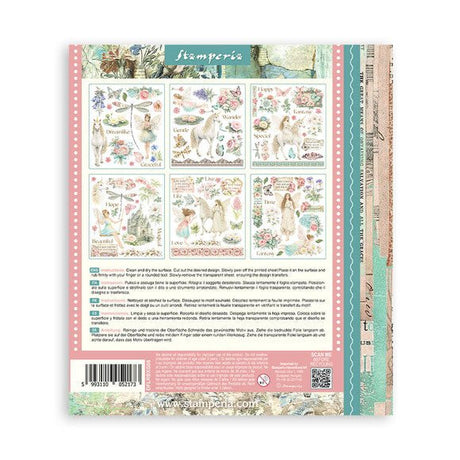 Rub - On Selection 20,5 x 23 cm - Wonderland - 8 - Stamperia - Tidformera