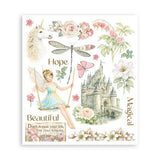 Rub - On Selection 20,5 x 23 cm - Wonderland - 5 - Stamperia - Tidformera