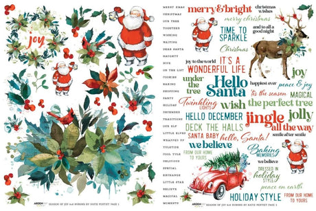 Rub - ons Transfer Set - Season of Joy - 2 - Arden Creative Studio - Tidformera
