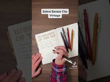 Sarasa Clip Vintage Gelpenna 0.5 mm - Camel yellow - 4 - Zebra - Tidformera