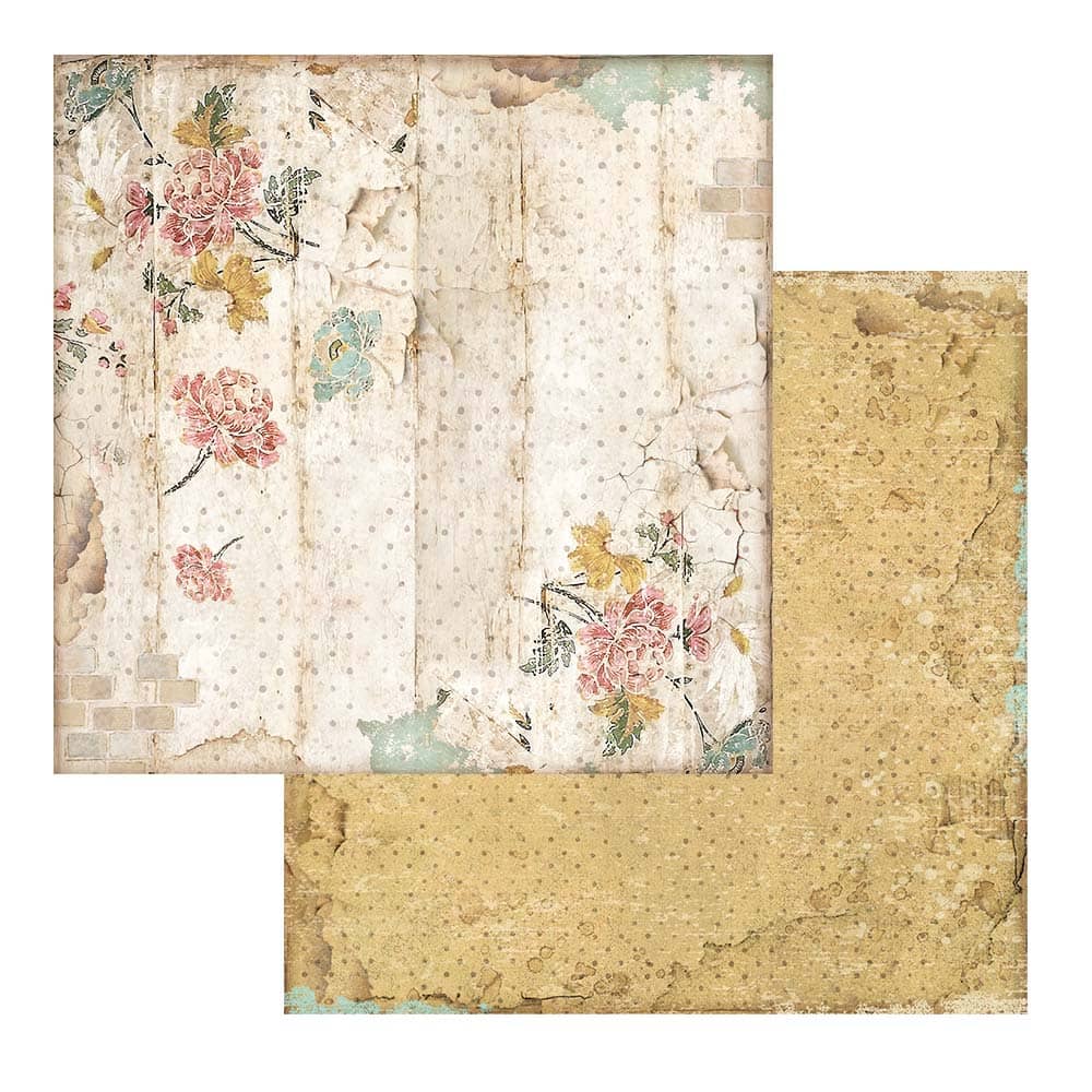 Scrapbookingpapper - Backgrounds - Alice - 3 - Stamperia - Tidformera