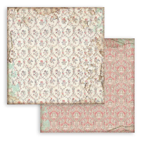 Scrapbookingpapper - Backgrounds - Alice - 7 - Stamperia - Tidformera