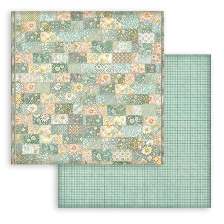 Scrapbookingpapper - Backgrounds - Daisy Art - 2 - Stamperia - Tidformera