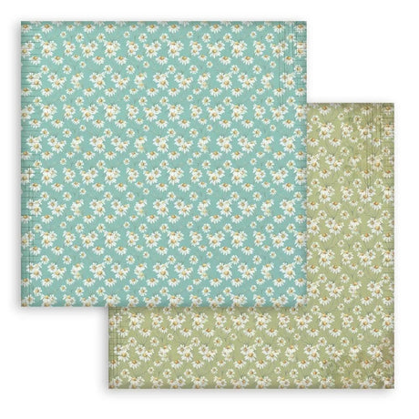 Scrapbookingpapper - Backgrounds - Daisy Art - 4 - Stamperia - Tidformera