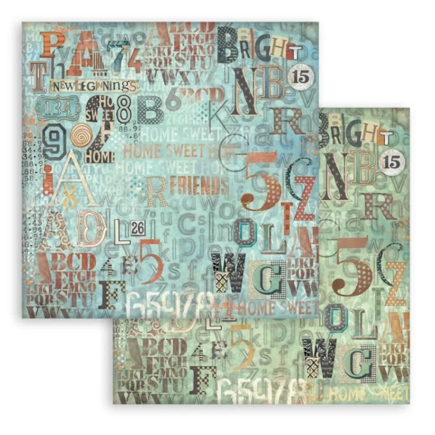 Scrapbookingpapper - Backgrounds - Furry Friends - 10 - Stamperia - Tidformera